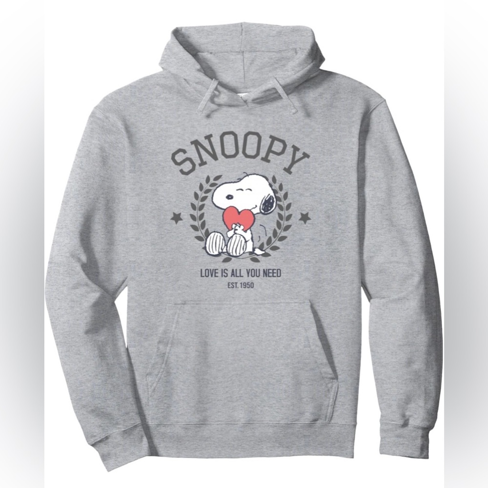 Unisex Peanuts Snoopy Love is All You Need Hoodie XL NWOT